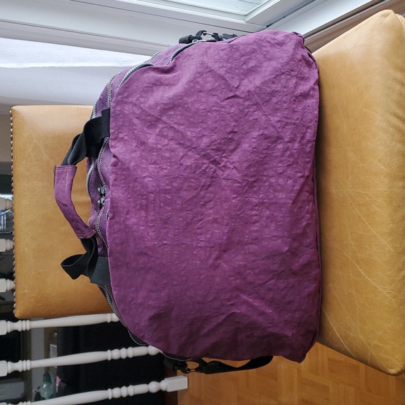 Kipling Large Purple Travel Duffel Weekender  Bag - Picture 5 of 12
